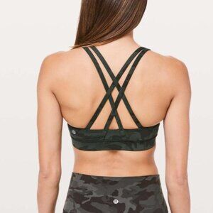 Lululemon The Energy Bra Incognito Camo Coal Size 6